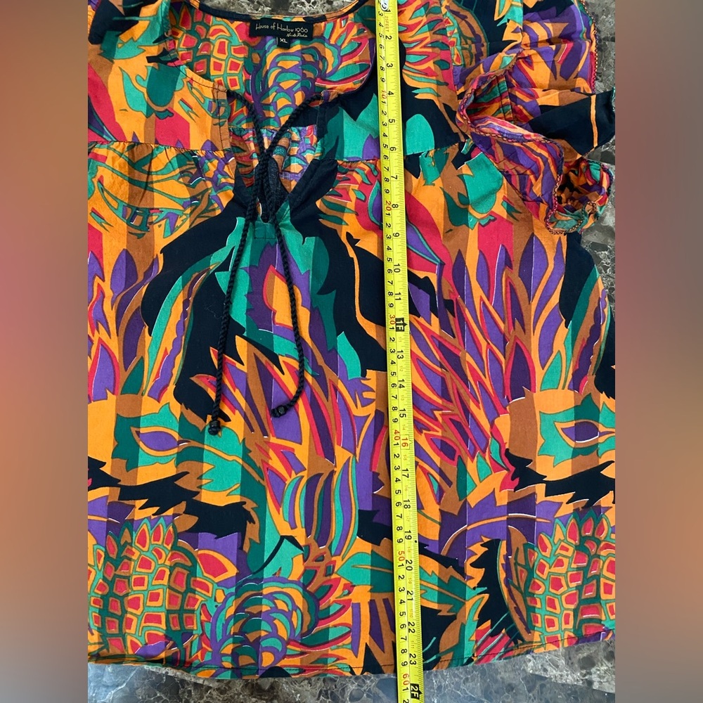 House of Harlow 1960 Colorful Patterned Blouse - Picture 7 of 9